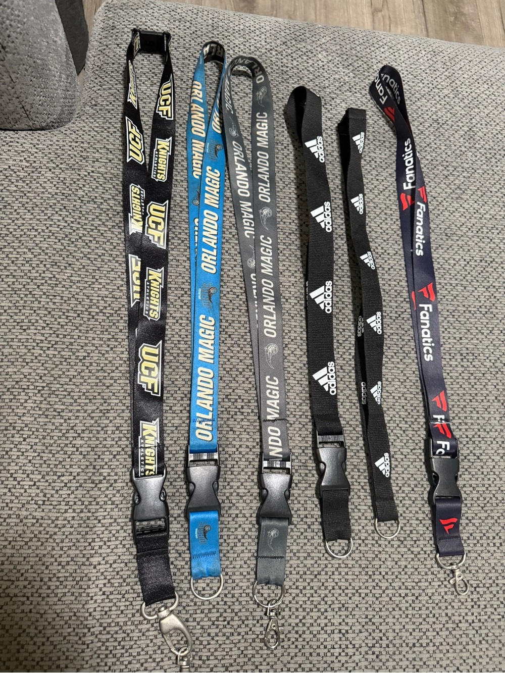 Sports Lanyards Set Of 6